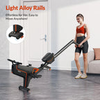 UTRYUP Magnetic Rowing Machines R05 Water Rower R10, 16 Levels Quiet Resistance, Foldable Compact Rowing Machine, Home Gym Fitness