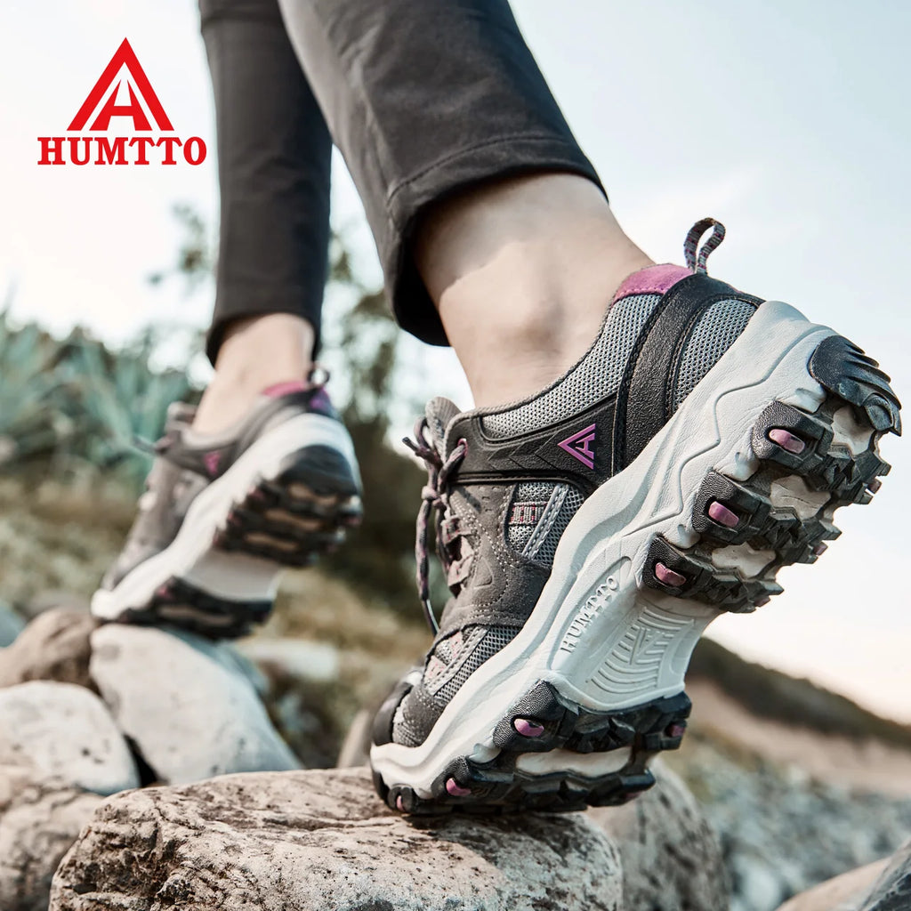 HUMTTO Women Hiking Shoes,  Spring Outdoor Sports, Climbing Shoes, Walking shoes, Warm men Trekking Sneakers , Ankle Boots Breathable