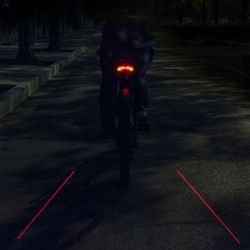ROCKBROS Bike Tail Light, USB Rechargeable, Wireless, Waterproof, MTB Safety Intelligent Remote Control, Turn Sign Bicycle Light Lamp