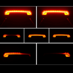 ROCKBROS Bike Tail Light, USB Rechargeable, Wireless, Waterproof, MTB Safety Intelligent Remote Control, Turn Sign Bicycle Light Lamp