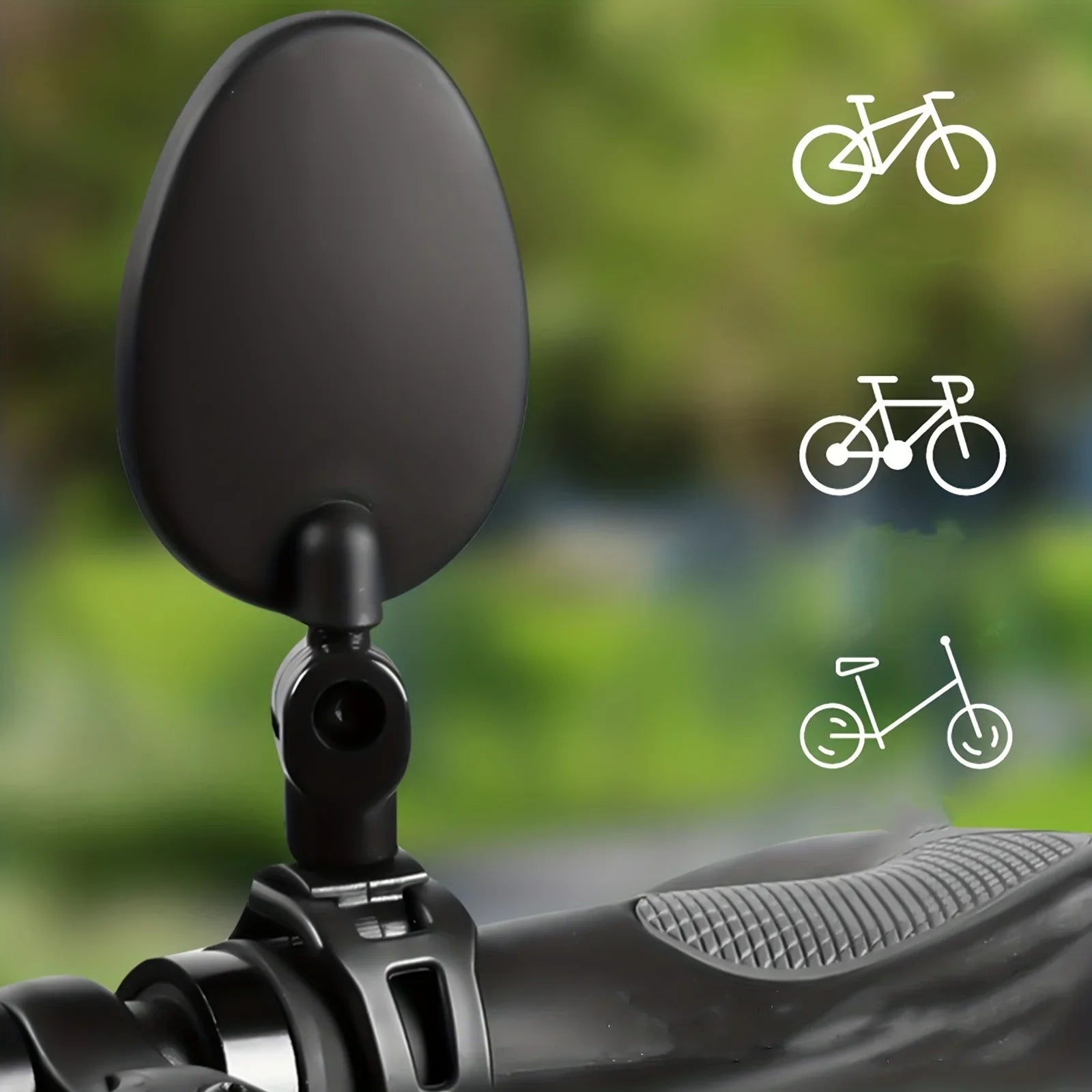 1/2PC Bike Mirror, 360 Degree Wide Adjustable Rotatable Handlebar Mirror, Cycling Rear View Mirror Accessories