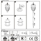 8-Piece Solar Lights, Outdoor Water-Resistant Flickering Flames Torch Light, Landscape Decoration Lighting