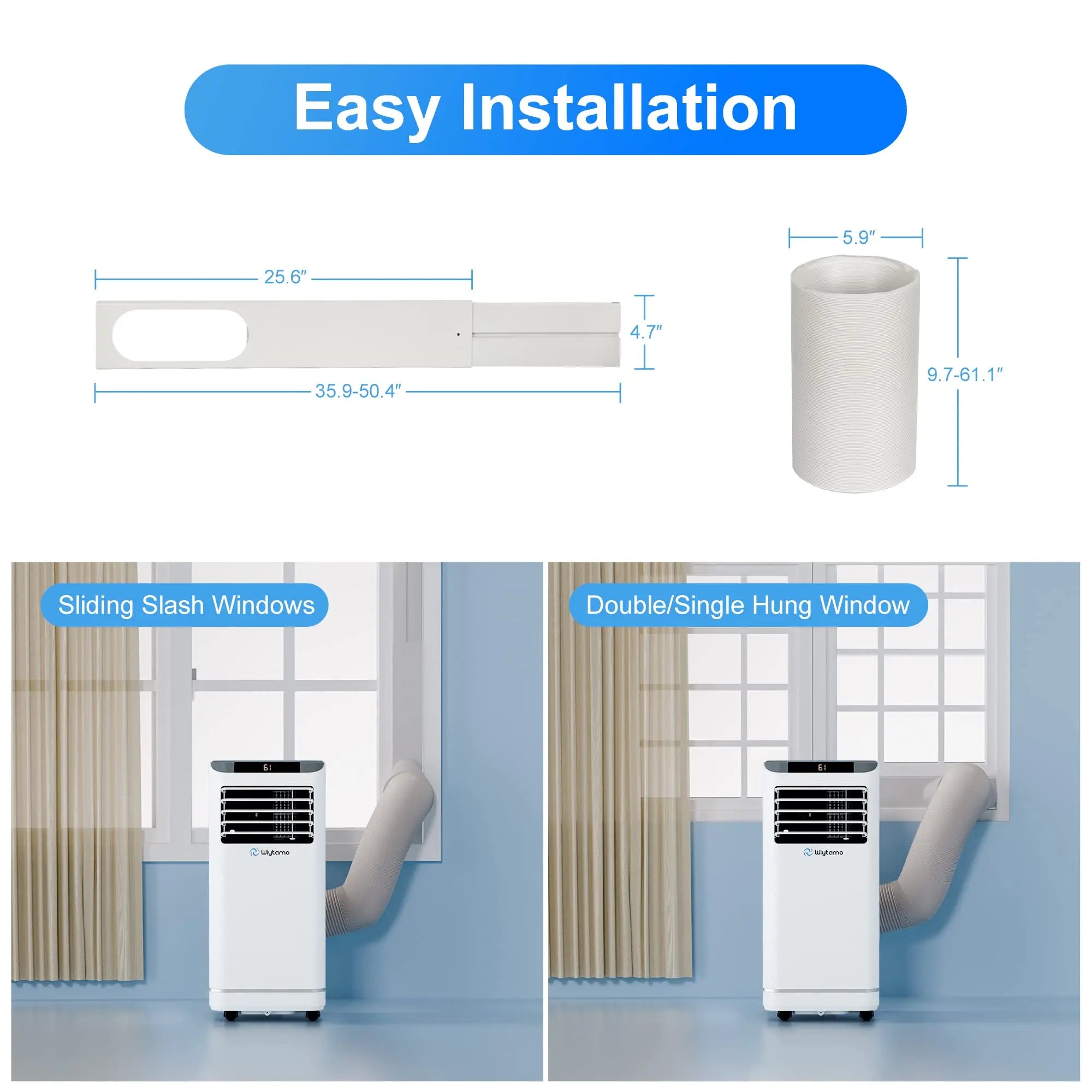 10,000 BTU Portable Air Conditioner, AC Unit,Heater,Dehumidifier & Fan with Remote Control, Self Evaporation System, LED Display