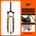 BOLANY Bike Air Fork 27.5/29inch 120mm Travel Oil Air Suspension Lightweight Magnesium Alloy Quick Release Bicycle Fork