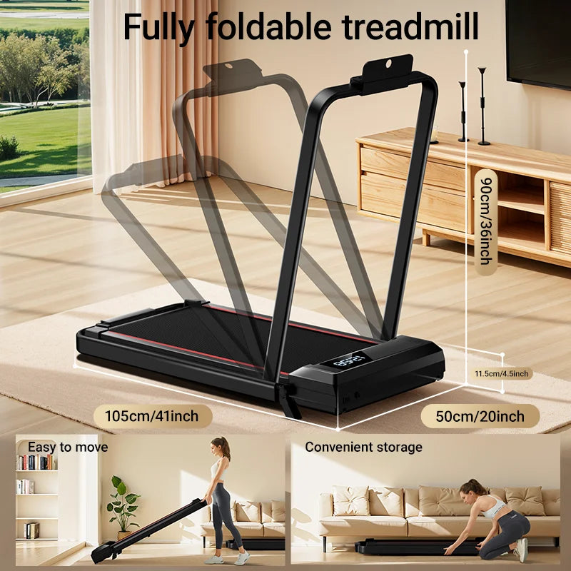 UMAY Walking Pad Treadmill: Incline, Under-Desk, Diamond Belt, Lightweight, Home/Office LED Display