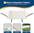 Double Hammock with Stand,2 Person Heavys Duty 475 Lbs Capacity, Breathable Cotton Rope & Quilted Pad for Adventure,Camping