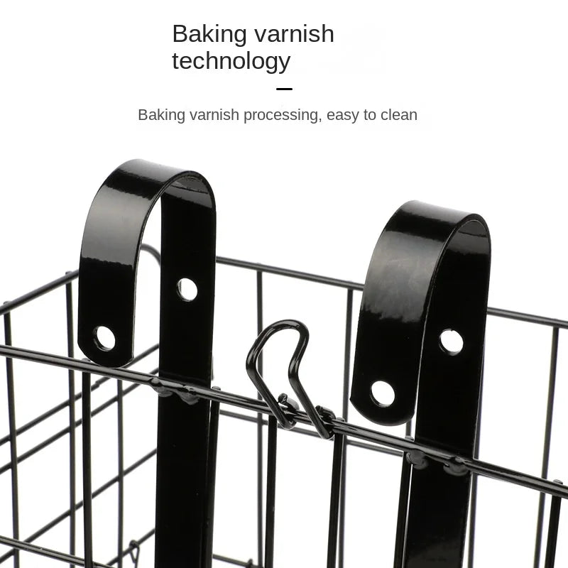 Mountain Bike Folding Hanging Basket, Bicycle Front or Rear Bold Side Trailer Basket