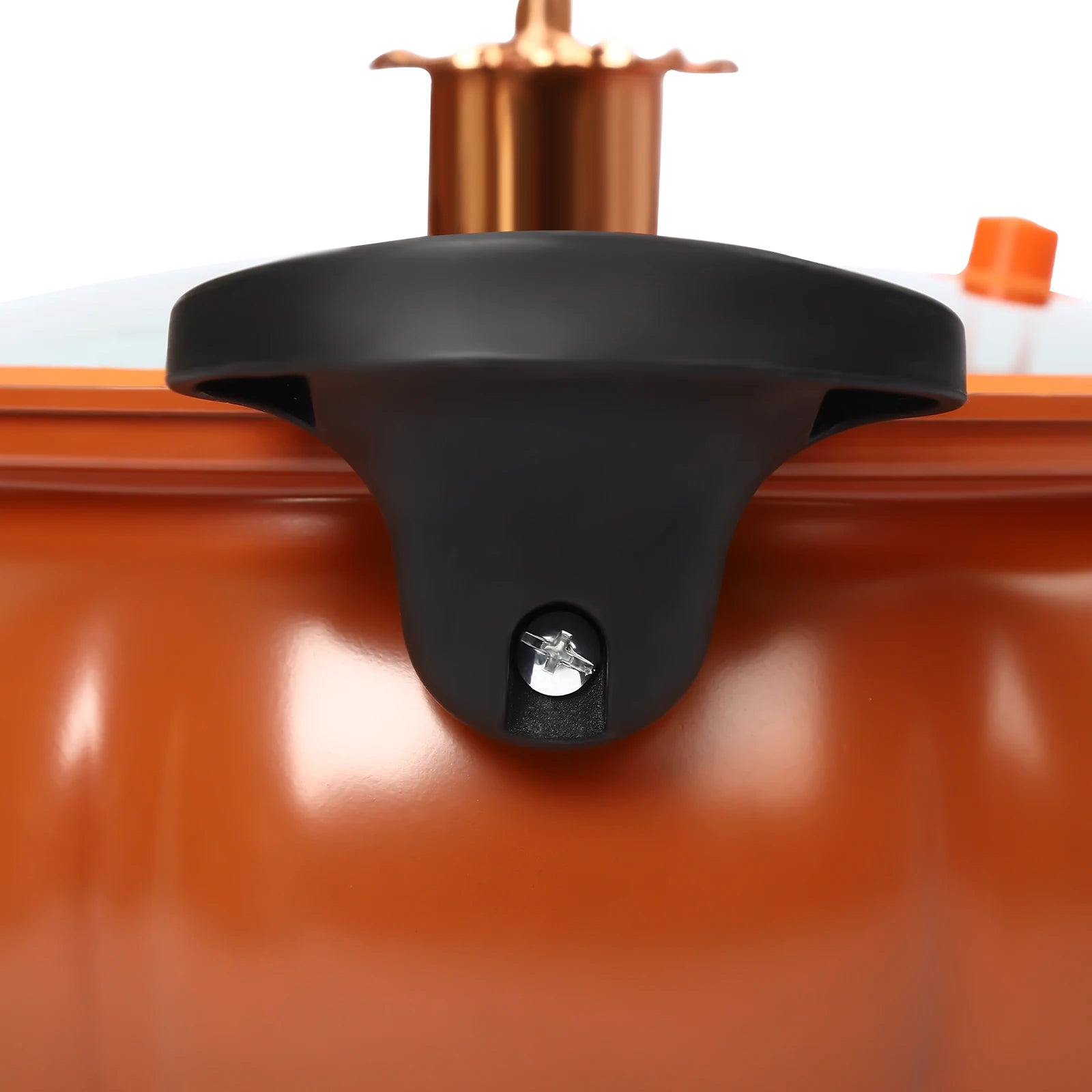 8L Micro Pressure Cooker,Pumpkin-Shaped Non-Stick Pressure Pot with Transparent Lid, Small Gas Pressure Cooker for Home Kitchens