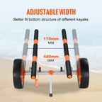 SucceBuy Kayak Cart 450lbs, Detachable Canoe Trolley Cart with 12'' Tires, Adjustable Width for Paddleboards Float Mats Jon Boats