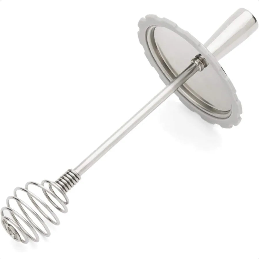 Jarware Honey Dipper Lid For Regular Mouth Mason Jars Stainless Steel 6.5" x 3"