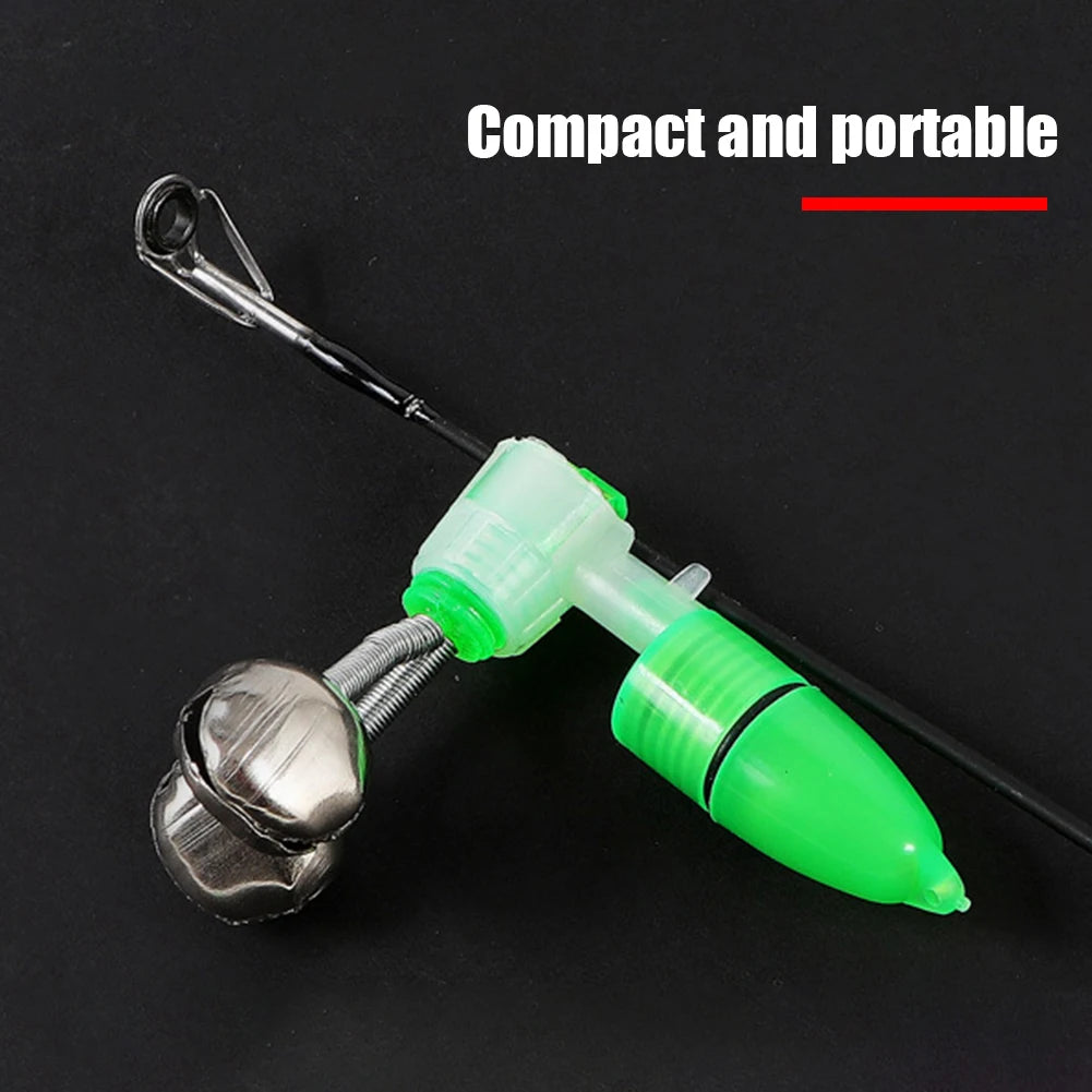 20-1PCS Fish Bite Alarm, Twin Spiral Bells Fishing Indicator Bait Alarm, Outdoor Night Fishing Alarm Bell Fishing Equipment