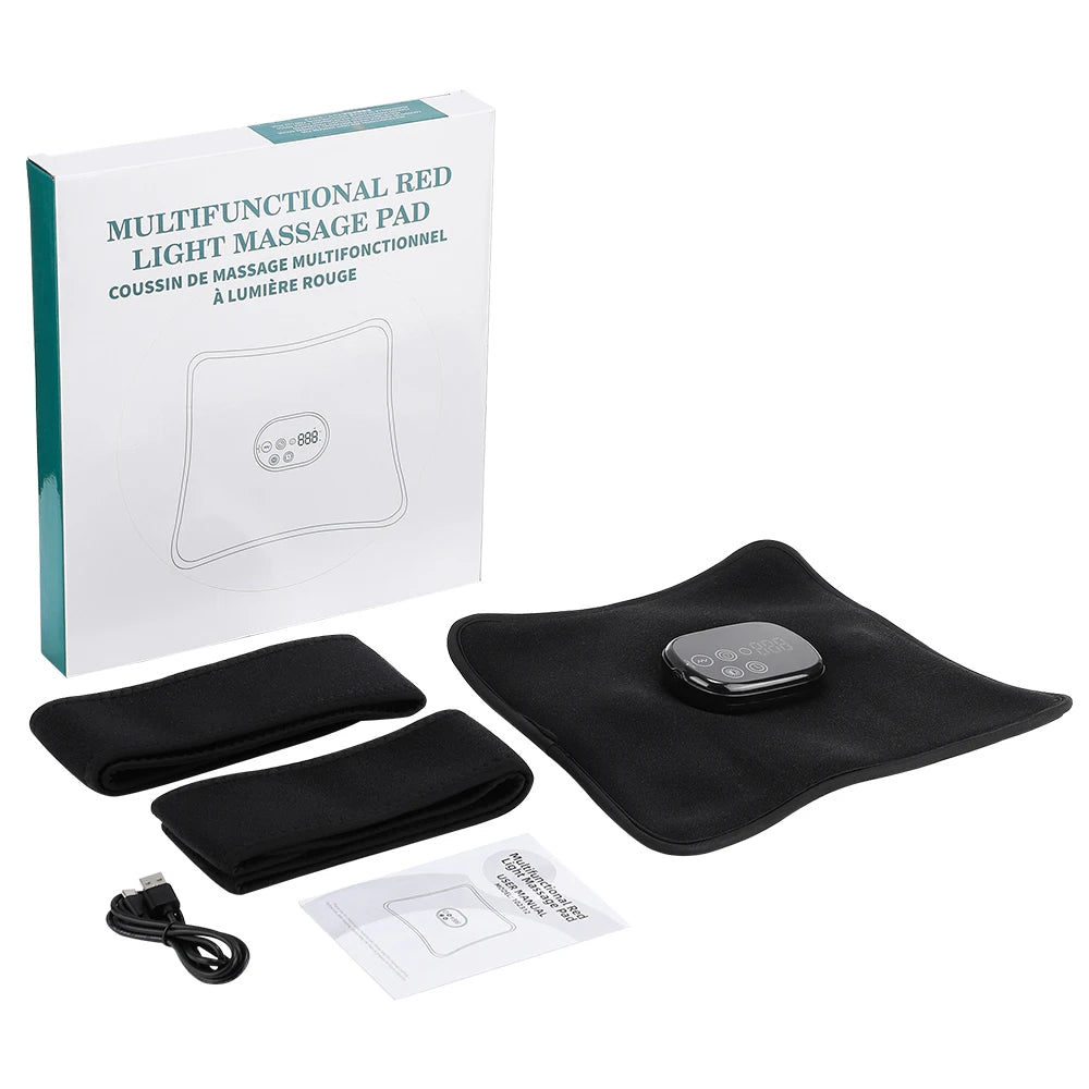 Multifunctional Red Light Massage Pad, 660nm 850nm Near-infrared Light, Vibration Full Body Massager, Relieve Soreness Fatigue