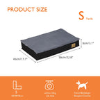 Large Orthopaedic Dog Bed Waterproof Cushion Pet Mattress 2 In 1 Pet Dog Crate Bed with Removable Washable Cover Indoor Outdoor