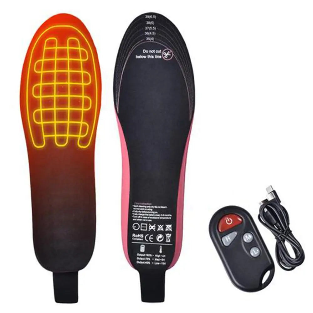 Heated Insoles Battery Rechargeable with Remote Control