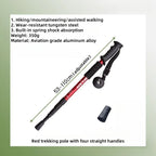 Hiking Trekking Poles, Collapsible,Lightweight, Anti Shock, Hiking or Walking Sticks,Adjustable Hiking Pole for Men and Women