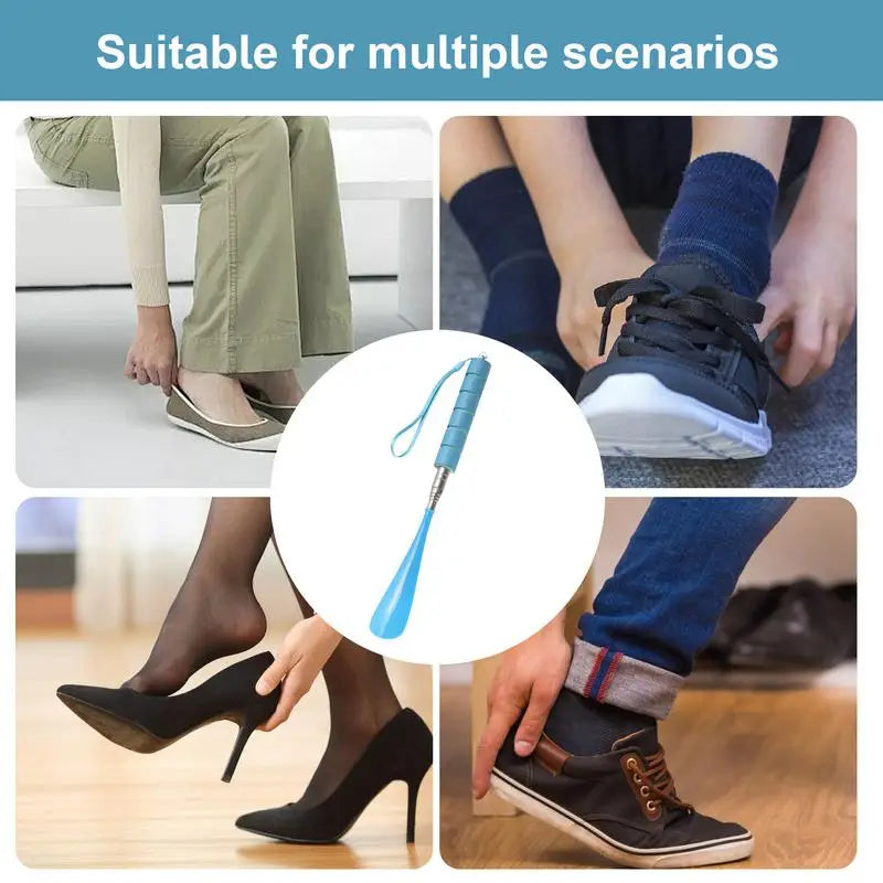Retractable Shoehorn Long Handle Non-slip Durable