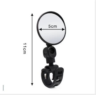 1/2PC Bike Mirror, 360 Degree Wide Adjustable Rotatable Handlebar Mirror, Cycling Rear View Mirror Accessories