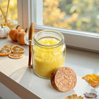 24 8oz Glass jars, Sugar Scrubs, Bath Salts, honey scrubs, body butter jars w/corks, Canning Spice Jar with Bamboo Spoon,, Labels