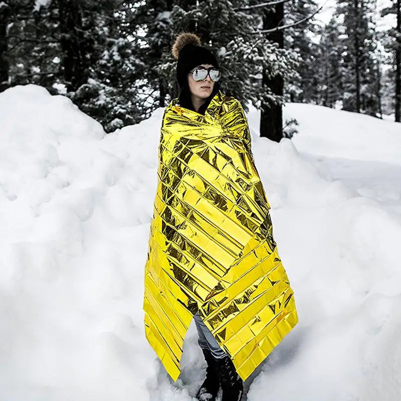 Emergency rescue blanket, Life-Saving Survival Thermal Blanket, Outdoors Camping Hiking Survival, First Aid