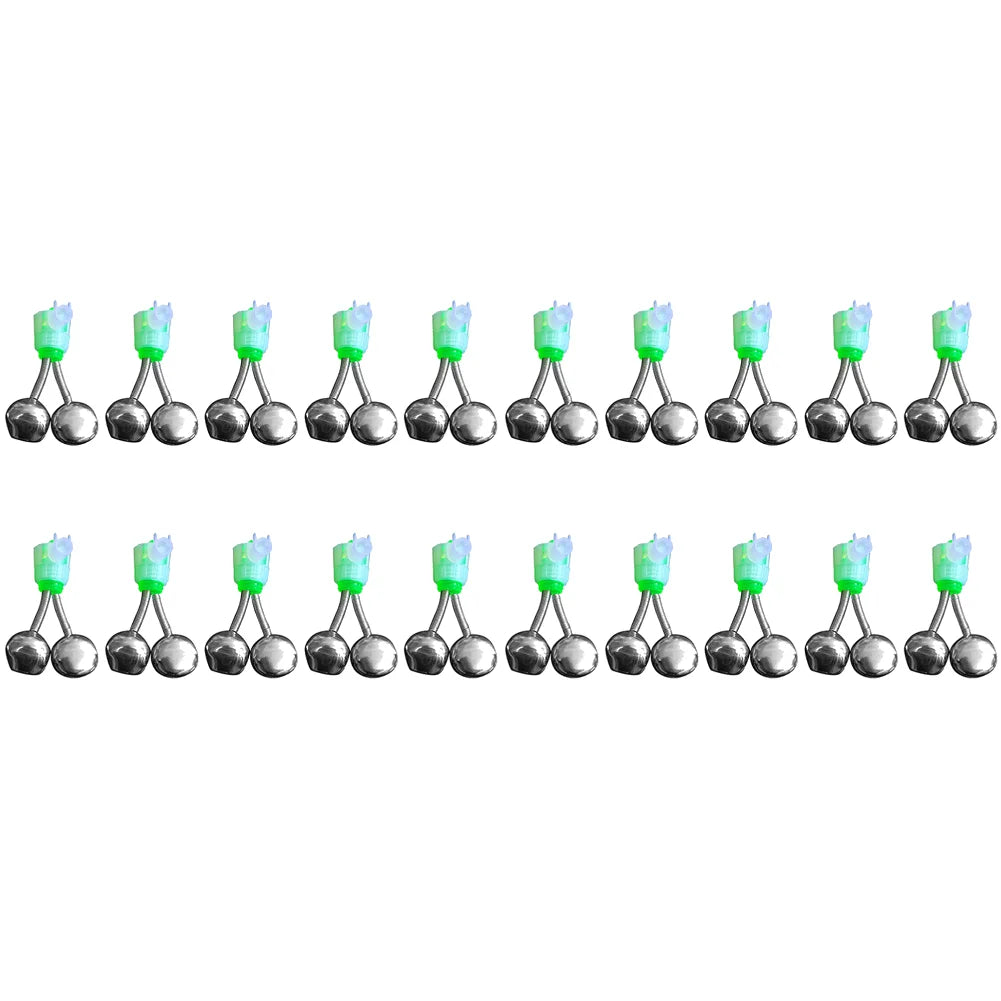 20-1PCS Fish Bite Alarm, Twin Spiral Bells Fishing Indicator Bait Alarm, Outdoor Night Fishing Alarm Bell Fishing Equipment