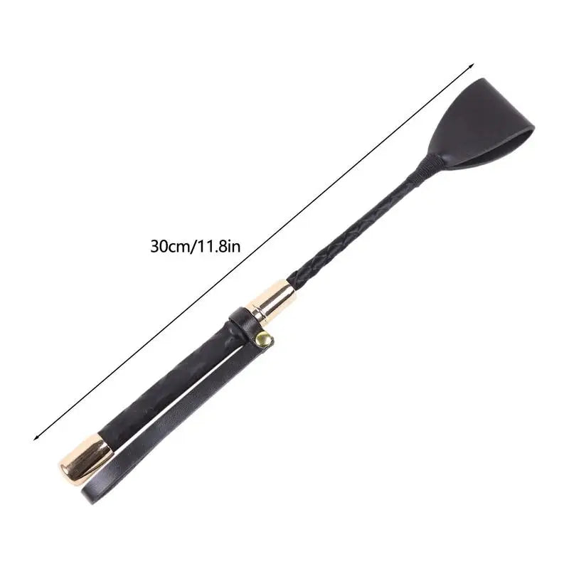 Black Crop For Horse, Portable PU Leather Riding Crop, Durable Horse Equipment, Whip Riding Crop For Horse Racing