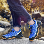 Outdoor Hiking Shoes Men Women, Waterproof Trekking Sneakers, Lace-up Climbing Trainers, Walking Hunting Tactical Boots Big Size 47