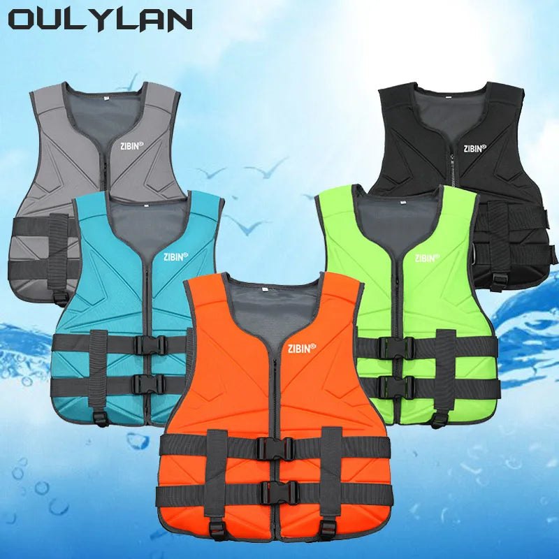 Oulylan Vest Life Jacket, Water Sports, Kayaking, Surf Drifting, Boating,  Adult/Children, Life Jacket, Neoprene Safety Vest Rescue Boats