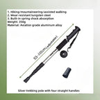 Hiking Trekking Poles, Collapsible,Lightweight, Anti Shock, Hiking or Walking Sticks,Adjustable Hiking Pole for Men and Women