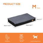 Large Orthopaedic Dog Bed Waterproof Cushion Pet Mattress 2 In 1 Pet Dog Crate Bed with Removable Washable Cover Indoor Outdoor