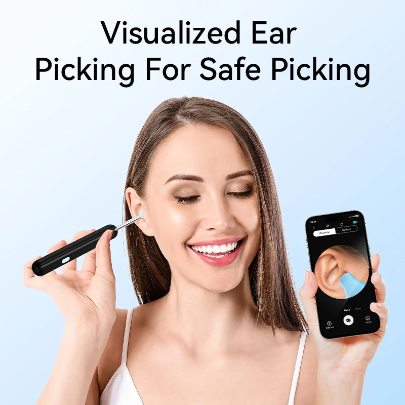 Visual Ear Cleaner with camera Set, Ear Wax Removal, Otoscope USB C Charging, Endoscope Wax Removal Tool, Earpick Mini Camera Clean