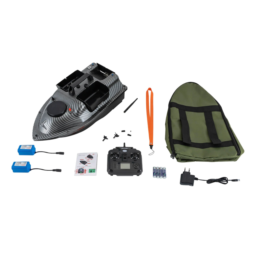 Rechargeable GPS Fishing Bait Boat with 2 Batteries, 16 Positioning Points, 2kg Load Bait Boat
