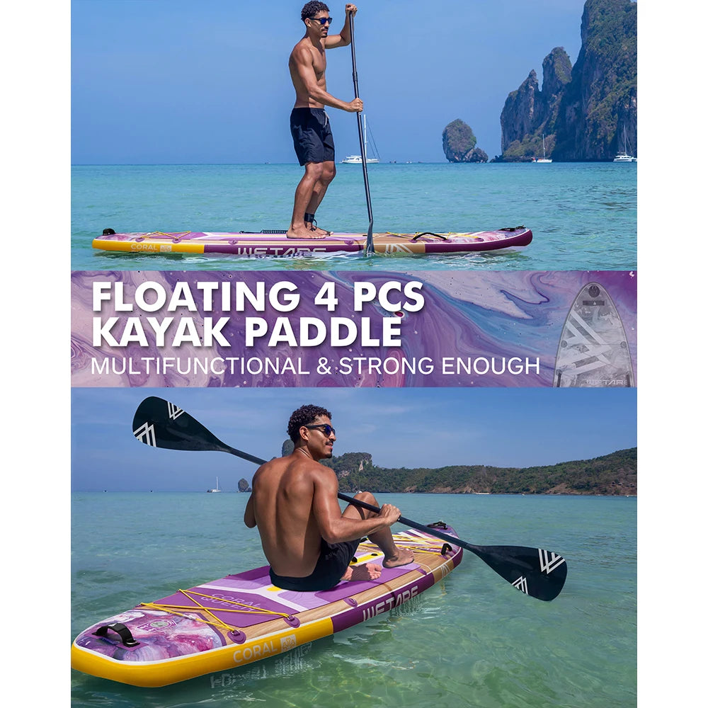 Myboat WETARE Waterproof Inflatable Paddle Board, 11'6''x35''x6''Adult Standing Style, Aquatic With Accessories Outdoor Game