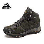 HIKEUP High-Top Men Hiking Boot, Winter Outdoor Shoes, Lace-Up Non-slip Sports Casual Trekking Boots, Man Suede Warm Shoes