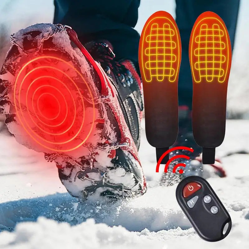 Heated Insoles Battery Rechargeable with Remote Control