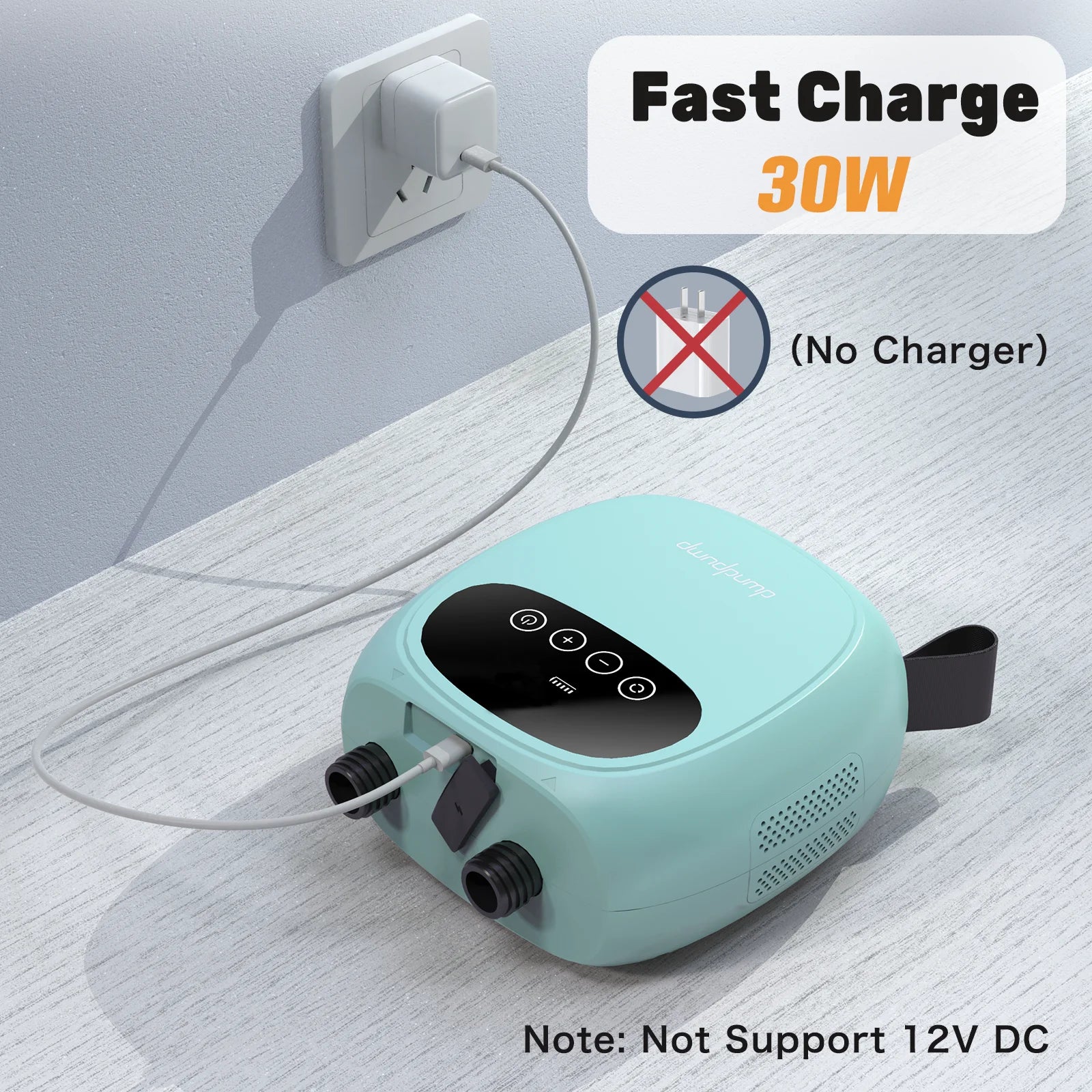 dwndpump Electric 20PSI SUP Pump, 38.48Wh Battery, Paddle Board Inflation/Deflation for Kayak, Boat, Surfing Board Stand, Up Paddle