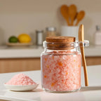 24 8oz Glass jars, Sugar Scrubs, Bath Salts, honey scrubs, body butter jars w/corks, Canning Spice Jar with Bamboo Spoon,, Labels