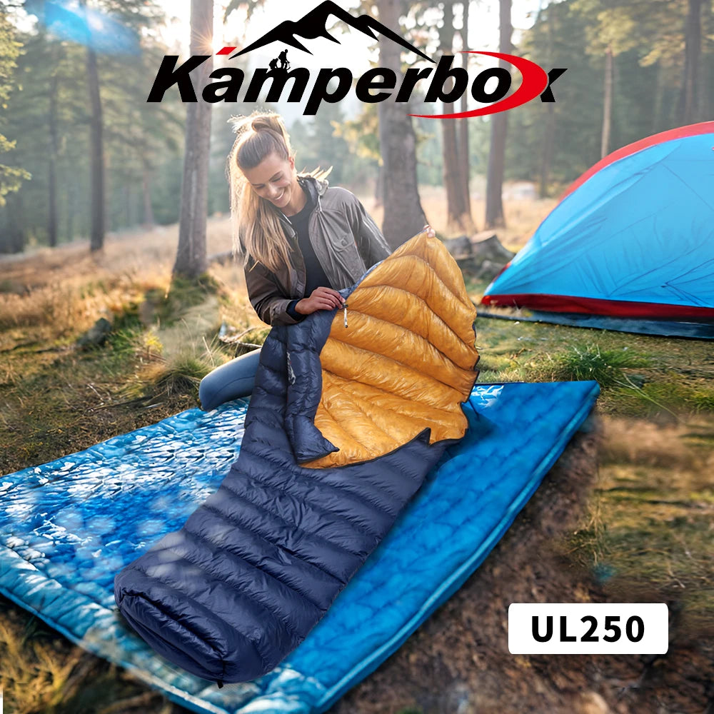 Kamperbox Ultralight Down UL250 Sleeping Bag,  Outdoor Camping Sleeping Bag
