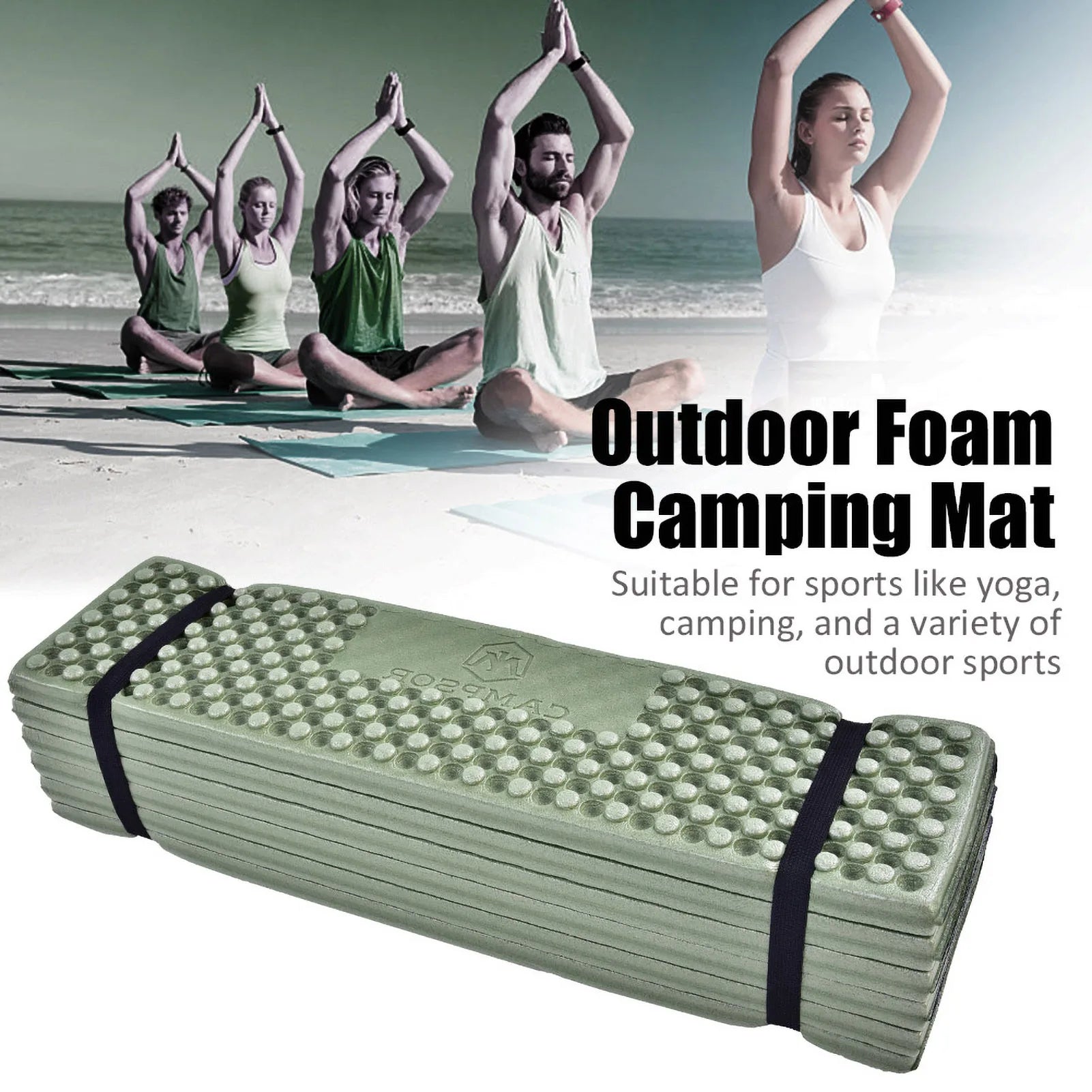 Outdoor waterproof Sleeping Pad, folding Camping  Mattress Ultralight Air Cushion Travel Mat Travel Hiking