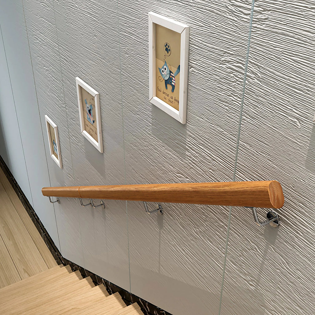 Handrail For Stairs Hand Railings For Decking Ergonomic Stair Wooden Handrail For Home Balcony Decking Doorway Indoors And