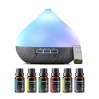 500ml Ultrasonic Air Humidifier Aromatherapy mist Essential Oil Diffusers 14 multicolor LED night lights with 6 oils for home