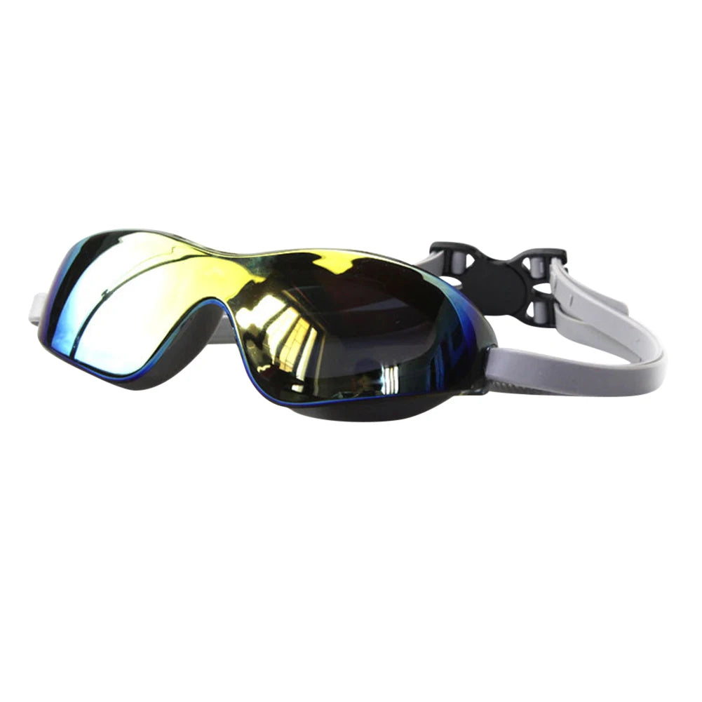 Swimming Anti-fog Goggles, Adjustable Electroplate Diving Glasses, No Leaking , Swim Sports Eyewear, for Women Men Youth Kids