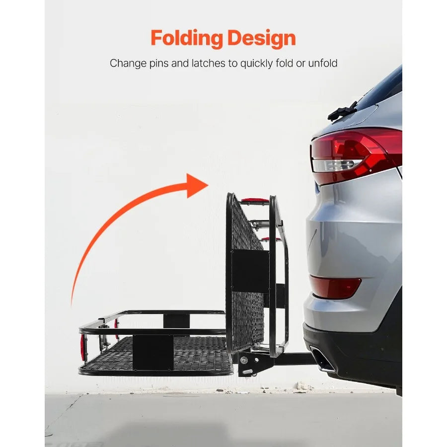 2" receiver Hitch Cargo Carrier,  500# load, Folding  Cargo Carrier