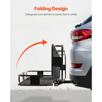 2" receiver Hitch Cargo Carrier,  500# load, Folding  Cargo Carrier