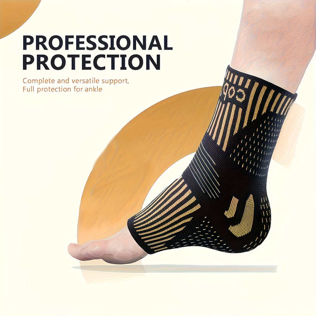 2 PCS Copper Ion Sports Ankle socks. Brace, Support, Compression Socks, Basketball, Football, Tennis, Running Protective Gear