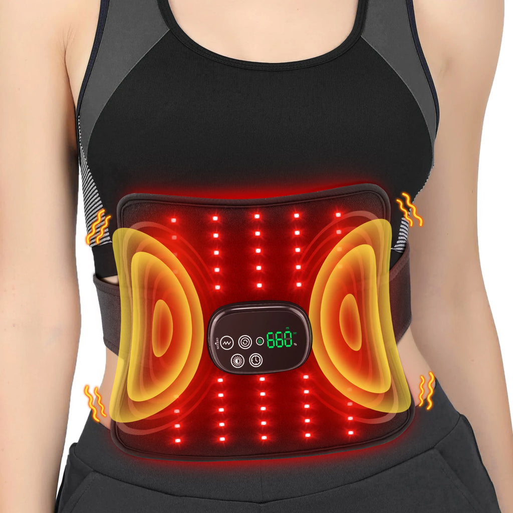 Multifunctional Red Light Massage Pad, 660nm 850nm Near-infrared Light, Vibration Full Body Massager, Relieve Soreness Fatigue