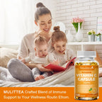 Mulittea Vitamin C 1000mg Rich In Antioxidant Helps Skin & nail and Hair Health Beauty Health Helper