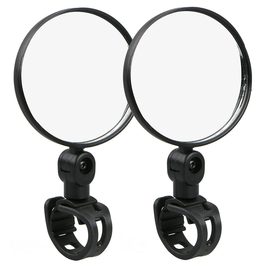 1/2PC Bike Mirror, 360 Degree Wide Adjustable Rotatable Handlebar Mirror, Cycling Rear View Mirror Accessories