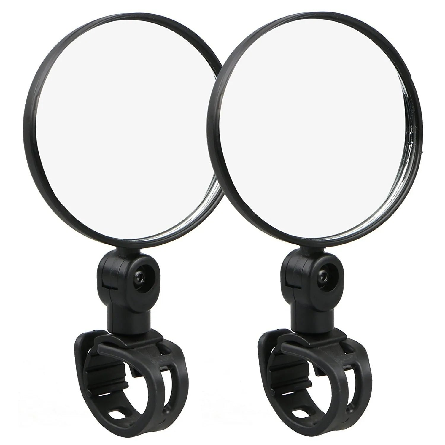 1/2PC Bike Mirror, 360 Degree Wide Adjustable Rotatable Handlebar Mirror, Cycling Rear View Mirror Accessories