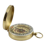 High Quality Camping Hiking Pocket Brass Golden Compass, Portable Compass ,Navigation for Outdoor Activities
