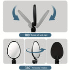 1/2PC Bike Mirror, 360 Degree Wide Adjustable Rotatable Handlebar Mirror, Cycling Rear View Mirror Accessories